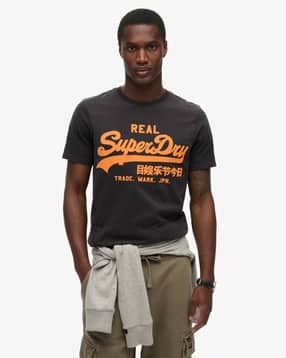 superdry Men Logo Print Regular Fit Cotton Crew-Neck T-Shirt-picture-22