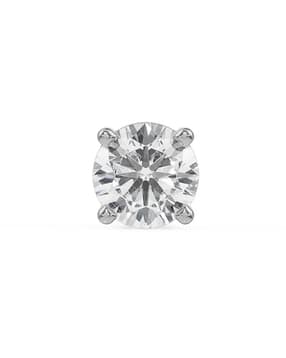 emori Men Yellow Gold Ziv Round Solitaire Stud Earrings-picture-15