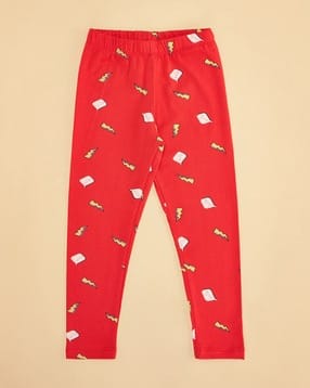 pantaloons junior Girls Leggings with Elasticated Waist -picture-35