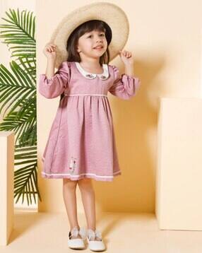 peppermint Girls Floral Fit and Flare Dress-picture-12