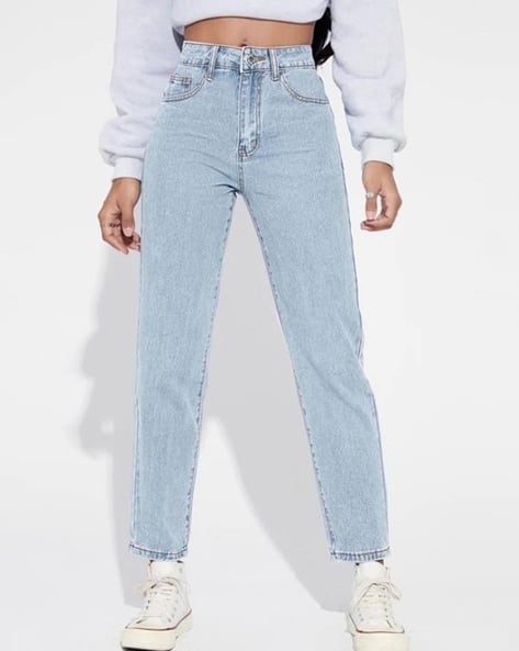 KOTTY Women Straight High-Rise Slim Clean Jeans