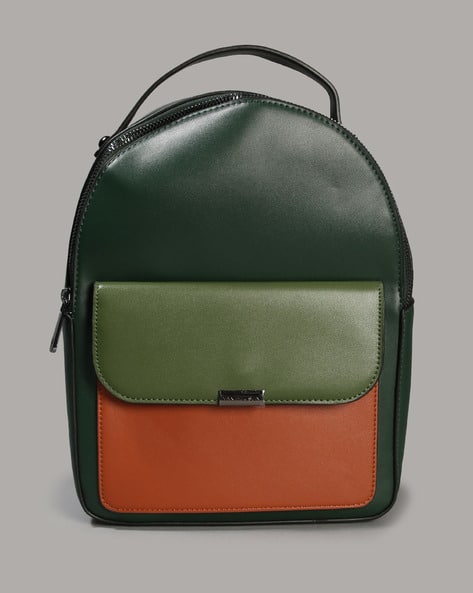 VAN HEUSEN Women Colourblock Backpack with Adjustable Straps