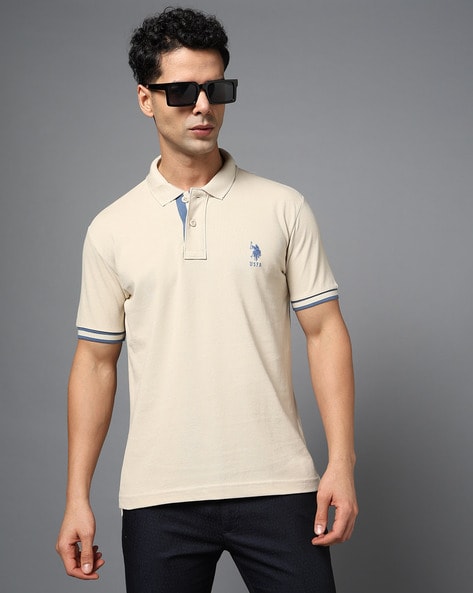 Men Slim Fit Polo T-Shirt