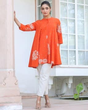 Cotton Regular Fit Floral Tunic-image-18