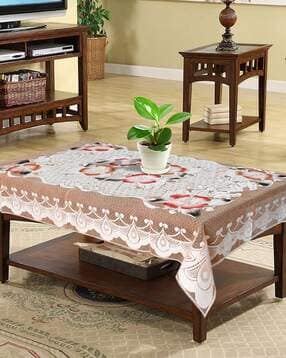 cread craft 4-Seater Floral Print Table Cover-picture-34