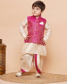 aj dezines Boys Kurta Dhoti Set-picture-10