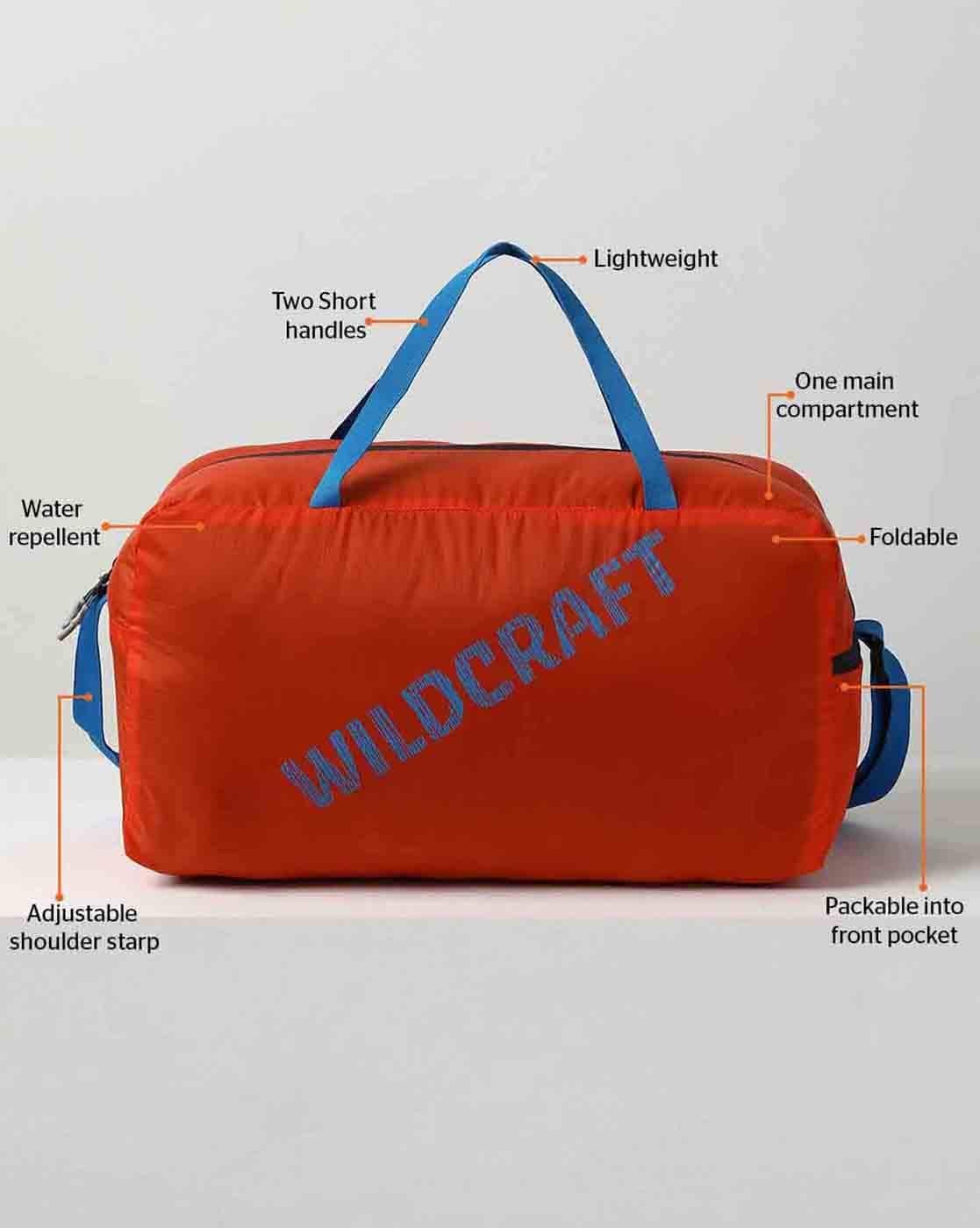 Unisex Pac n Go Brand Print Duffle Bag