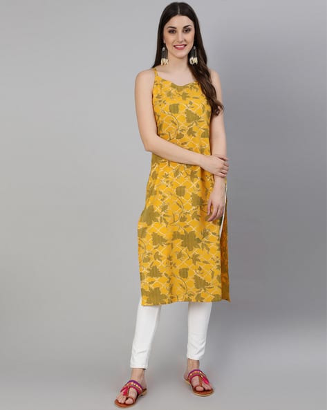 buy sleeveless kurtis online