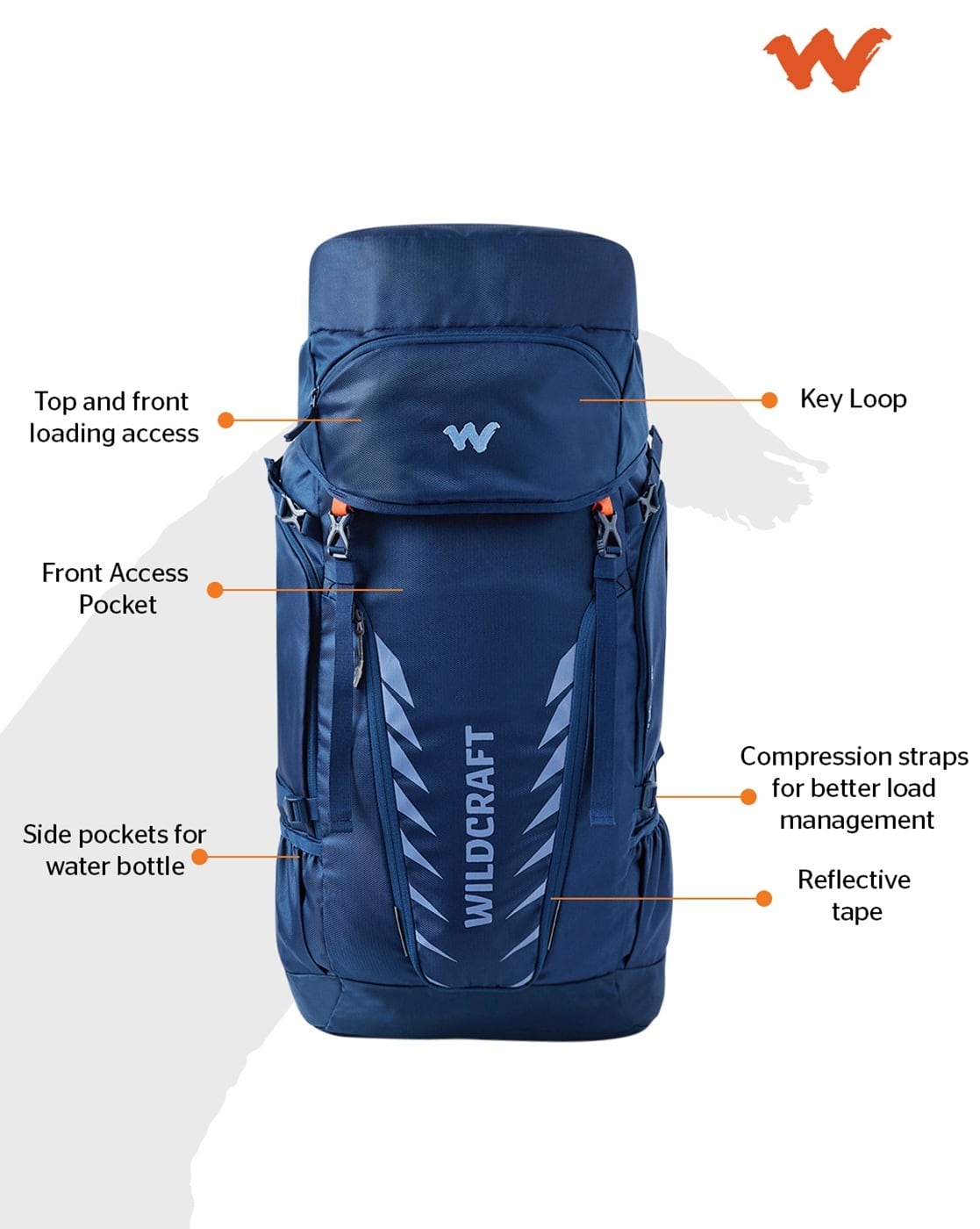 backpack bags for travel wildcraft Wc 1 Broken Camo Standard Orange (11909) (Medium Size), Orange, Mid Size, Backpacks Wildcraft School Bag Wildcraft Bags
