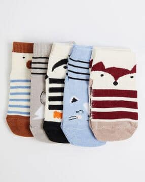 max Girls Patterned Socks - Pack of 5-picture-22