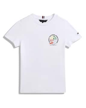 tommy hilfiger Boys Logo Print Regular Fit Round-Neck T-Shirt-picture-38