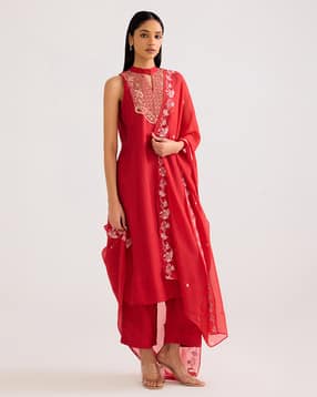 ancestry Women Floral Embroidered Dupatta-picture-12