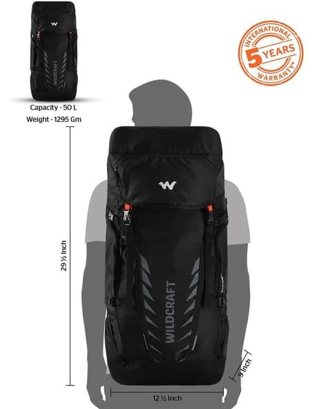 backpack bags for travel wildcraft Wc 1 Broken Camo Standard Orange (11909) (Medium Size), Orange, Mid Size, Backpacks Wildcraft Travel Backpack 45L Review