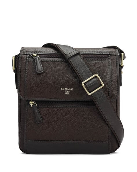 Men Textured Sling Bag