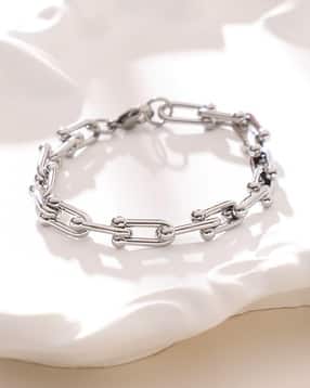 french accent Men Silver Plated Bracelet-picture-20