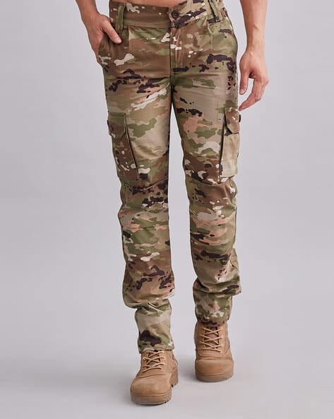 Men Printed Ripstop Tactical Cargo Pants