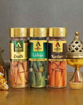 the aroma factory Combo Natural Incense Dhoop Cone-picture-43