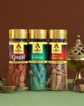 the aroma factory Combo Natural Incense Dhoop Cone-picture-21