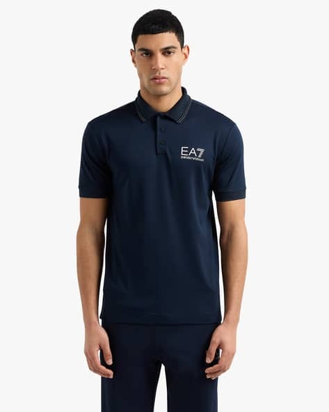 Gold Label Short-Sleeved Viscose Jersey Polo T-Shirt