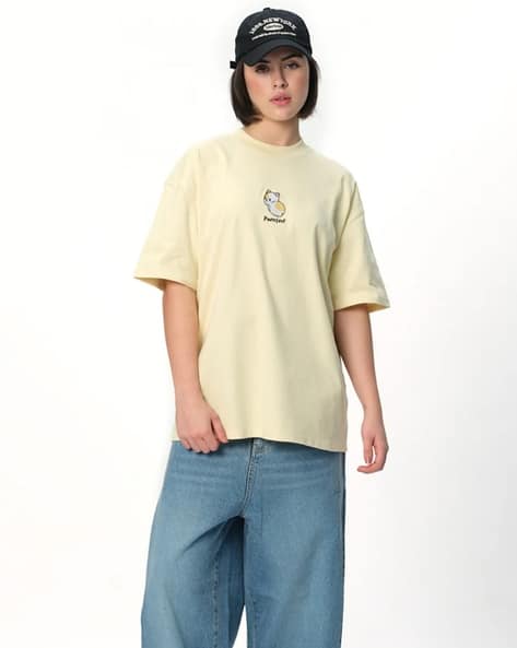 Buy Yellow Tshirts for Women by BONKERS CORNER Online | Ajio.com