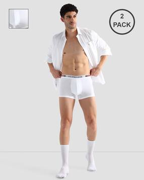 Pack of 2 Men Printed Briefs with Elasticated Waist 