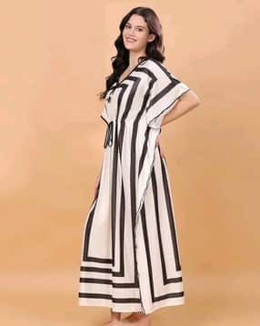vfyn Women Stripes Kaftan Kurta-picture-28