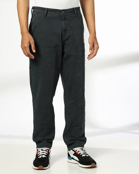 JOHN PLAYERS JEANS Men Straight Fit Flat-Front Chinos