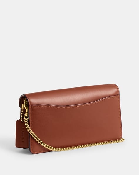 Buy Coach Tabby Medium Chain Clutch Brown Color Women AJIO LUXE