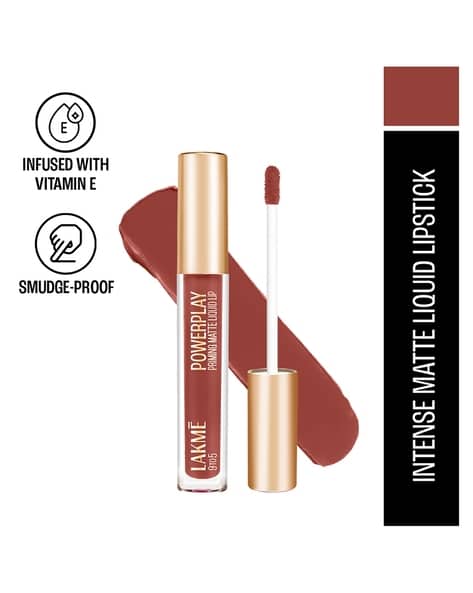 LAKME 9 to 5 Powerplay Priming Matte Liquid Lip - Intense Latte