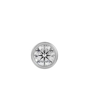 emori Men Yellow Gold Solitaire Lab Grown Diamond Stud Earring-picture-19