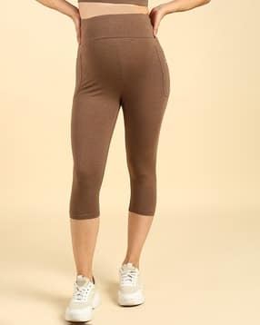 Women Mid Calf Length Leggings-image-13