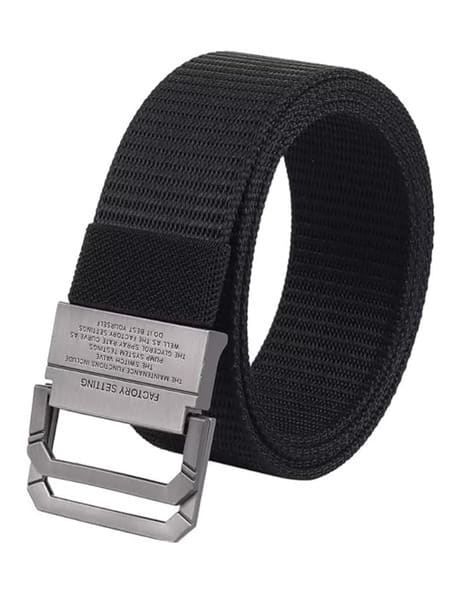 STYLE SHOES Men Wide Belt with Auto-Buckle Closure