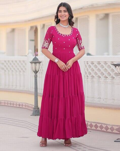 Buy Pink Dresses & Gowns for Women by YoYo Fashion Online | Ajio.com