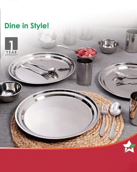 Buy Silver Dinnerware for Home Kitchen by Wonderchef Online