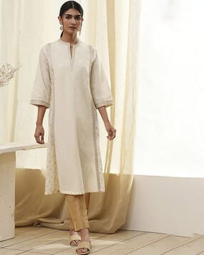 biba Women Floral Print No Darts A-Line Kurta-picture-37