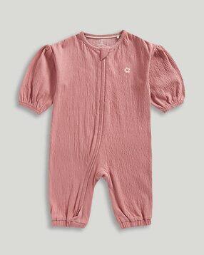 mothercare Infants Crinkled Zip-Up Romper-picture-48