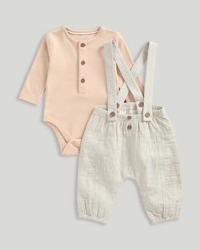 mothercare Boys Striped Trousers & Bodysuit Set-picture-24