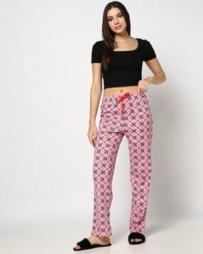 yousta Women All-Over Print Regular Fit Cotton Pyjamas-picture-42