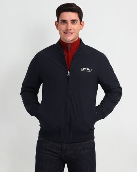 Men Brand Print Regular Fit Winter BomberJacket - Image 5