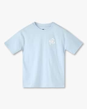 Boys Relaxed Fit Round-Neck t-Shirt with Logo Patch