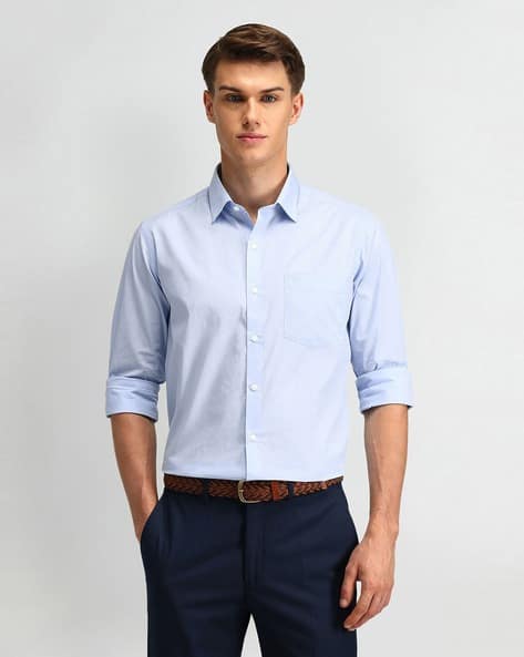 ARROW Men Slim Fit Cotton Shirt