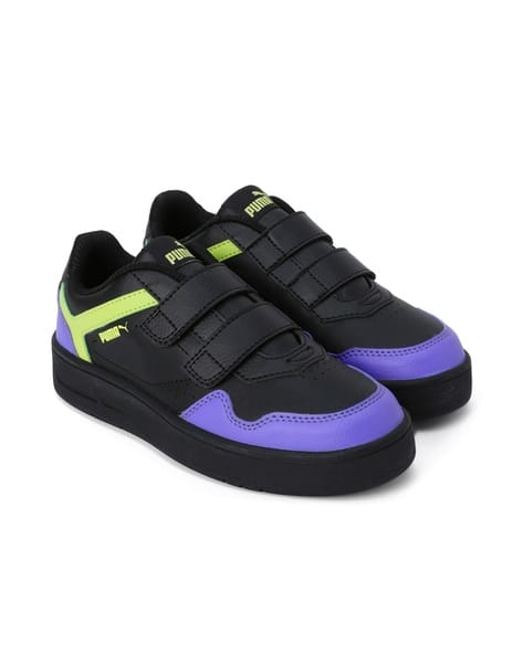 Buy PUMA White-Speed Blue-Pelé Yellow Sneakers for Boys by PUMA