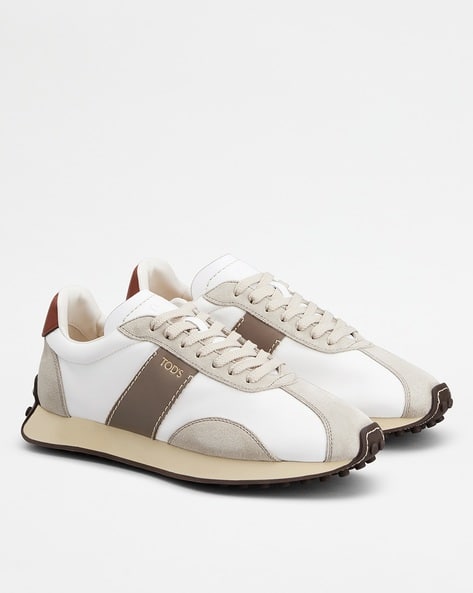 T Vinatge Leather Lace-Up Sneakers