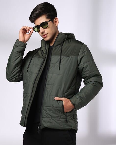 Men Quilted Regular Fit Puffer Jacket