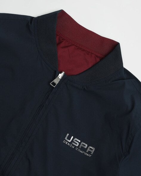 Men Brand Print Regular Fit Winter BomberJacket - Image 6