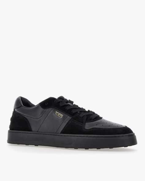 Buy Tod's 04L Leather Lace-Up Sneakers Black Color Men AJIO LUXE