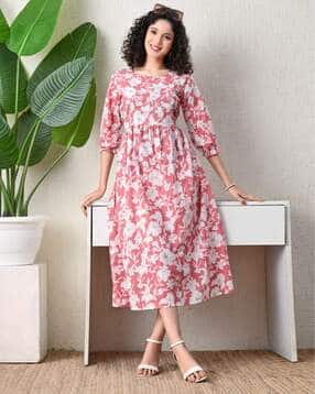 ichaa Women Printed Fit & Flare Dress-picture-42