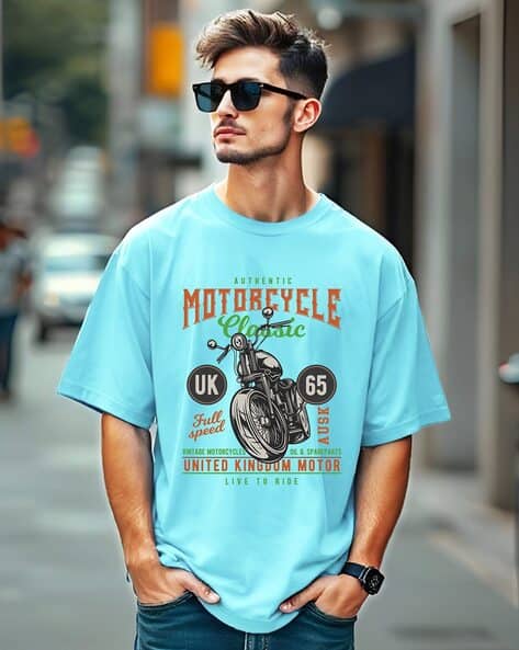 Buy Aqua Tshirts for Men by AUSK Online