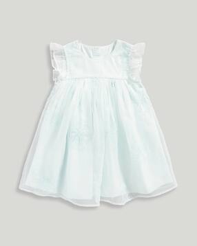 mothercare Girls Embroidered Fit & Flare Dress-picture-25