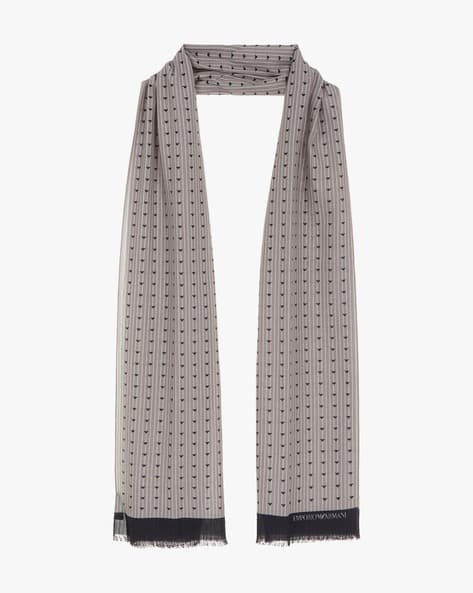 Buy EMPORIO ARMANI All-Over Eagle Modal-Blend Jacquard Stole